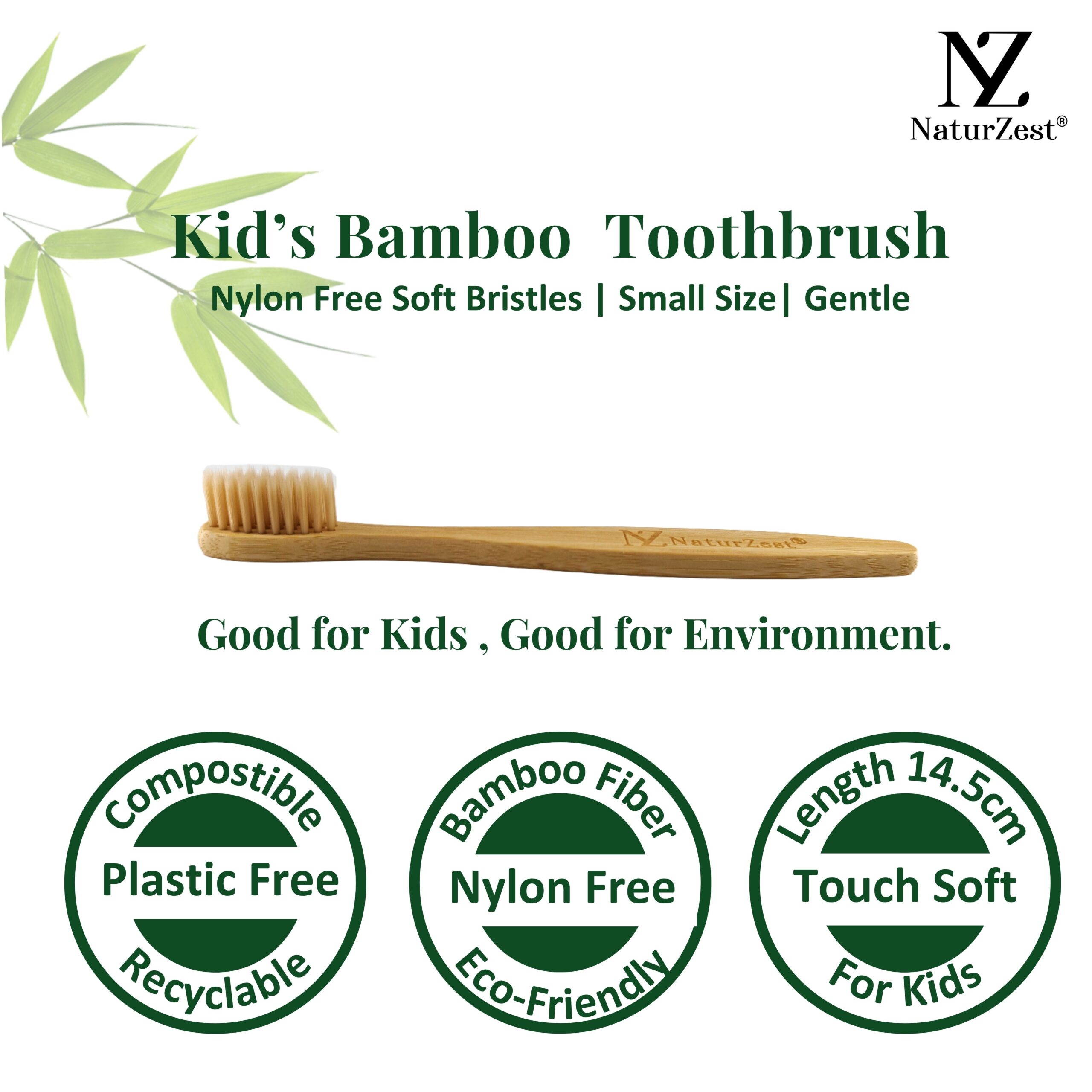 Bamboo Toothbrushes for Kids